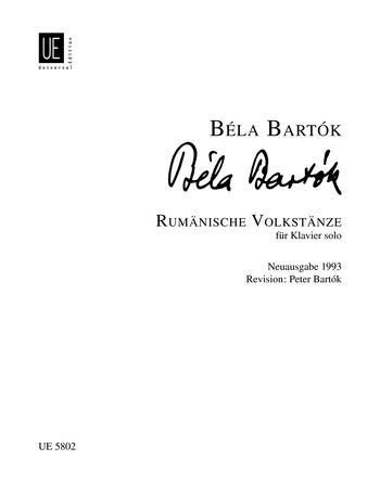 Bela Bartok: Romanian Folk Dances (Piano)