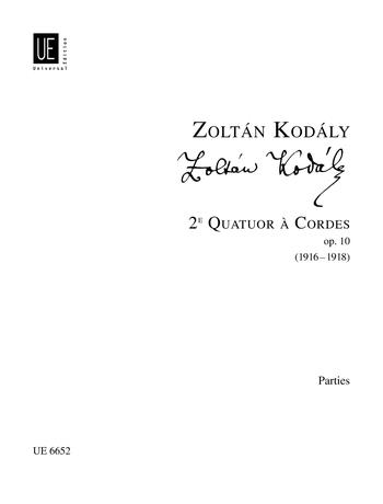 Zoltán Kodály: Streichquartett Nr. 2