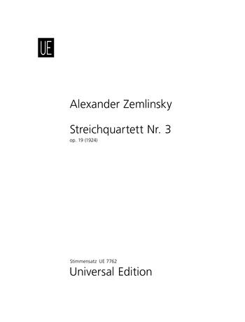 Alexander Zemlinsky: Streichquartett Nr. 3