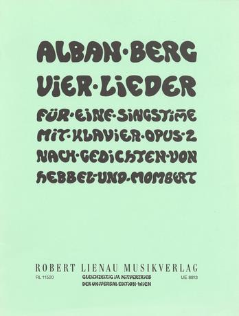 Alban Berg: Four Songs op. 2 