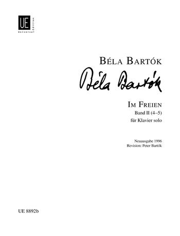 Bartok: Im Freien Band II (4-5) für Klavier (1926)