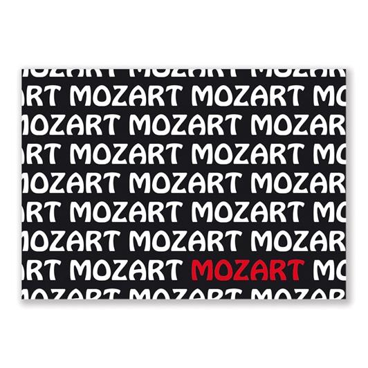 Ansichtkaart Mozart text (10 pcs)