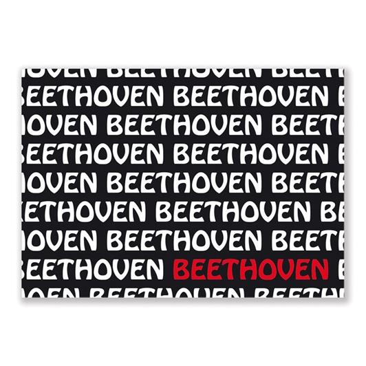 Ansichtkaart Beethoven text (10 pcs)