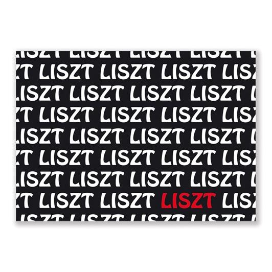 Ansichtkaart Liszt text (10 pcs)