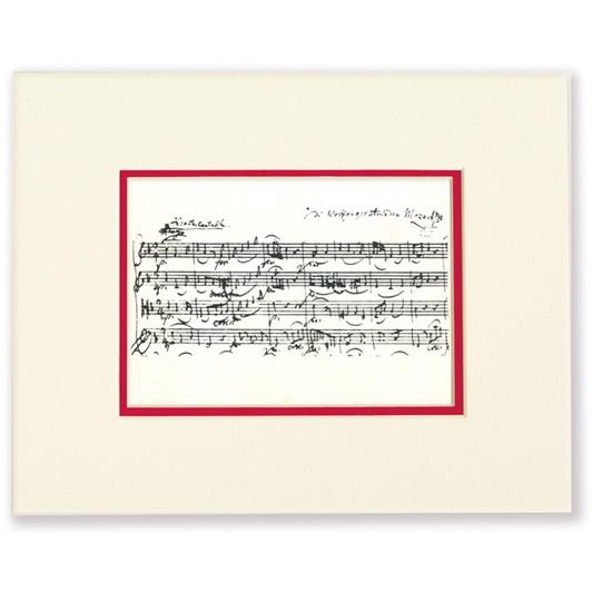 Passepartout Mozart-Notes(20 x 25 cm)
