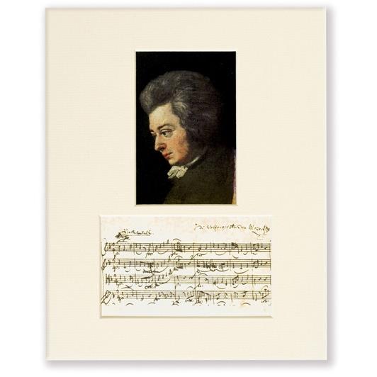 Passepartout Mozart - Portrait(24 x 30 cm)