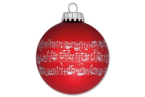 Christmas tree ball Sheet music red(7 cm)
