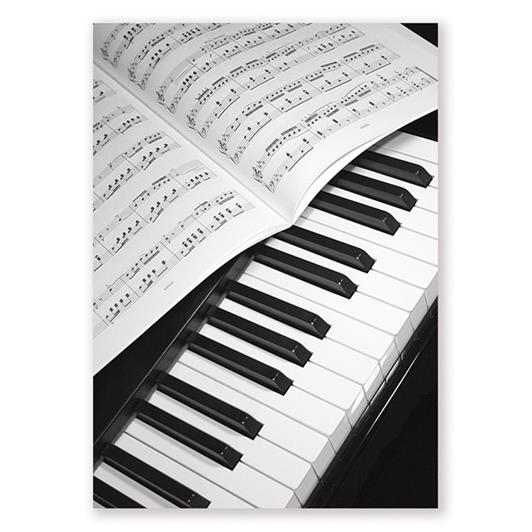 Ansichtkaart Piano/music (10 pcs)