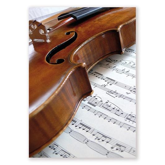 Ansichtkaart Violin/music (10 pcs)