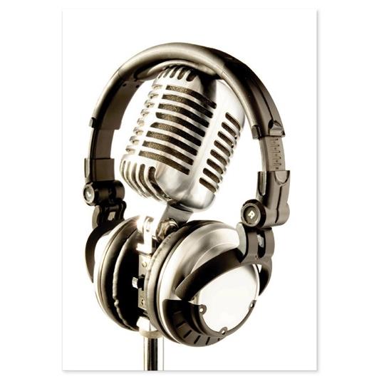 Ansichtkaart Microphone