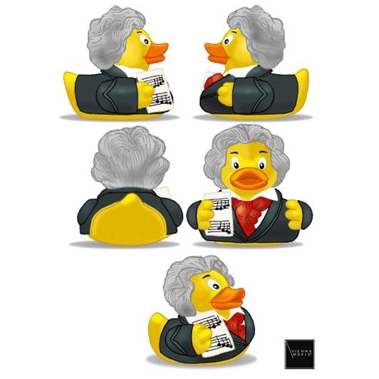 Ansichtkaart Duck Beethoven