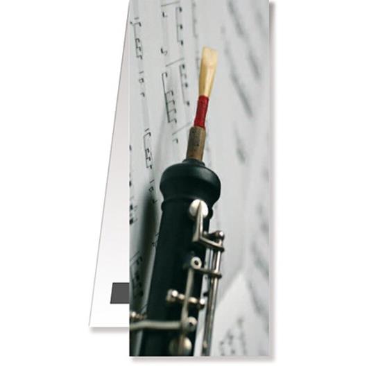 Bookmark Oboe/Sheet music magnetic(4,5 x 10, 5 cm)