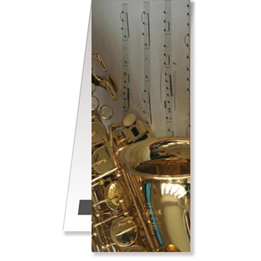 Bookmark Saxophone/Sheet music magnetic(4,5 x 10, 5 cm)