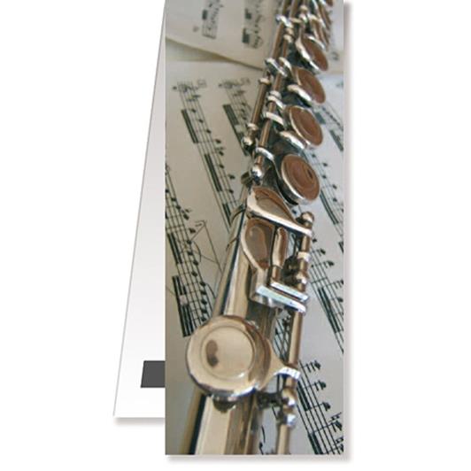 Bookmark Flute/Sheet music magnetic(4,5 x 10, 5 cm)