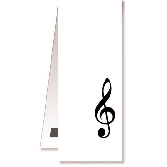 Bookmark G-clef black magnetic(magnetic, 40,5 x 4,4 cm)