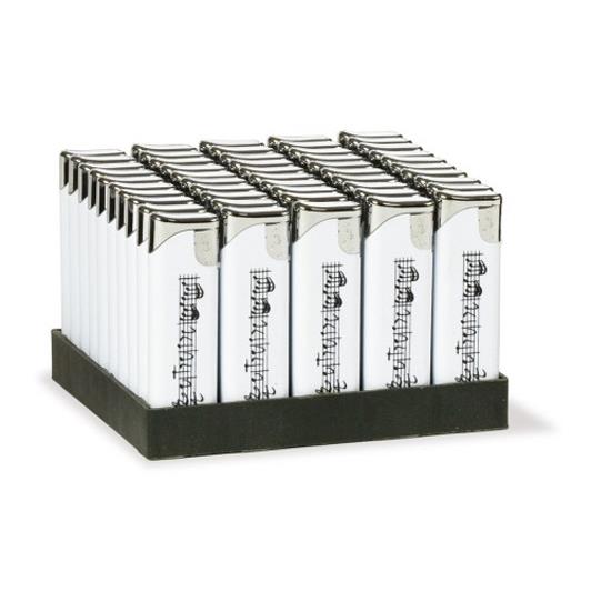Display Lighters Line of notes white (50 pcs.)(50 pieces, white, 8 cm)