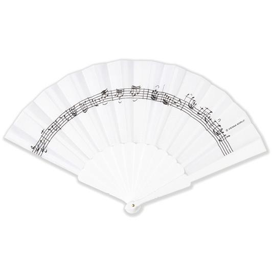 Fan Line of notes white(Textile/plastics 23 x 40 cm)