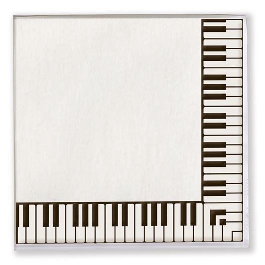 Paper napkins Keyboard 33x33cm(20 pieces, 33 x 33 cm)