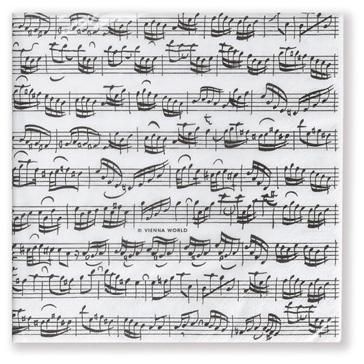 Paper napkins Sheet music 33x33cm