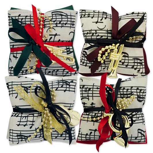 Flavour bags Sheet music assorted(6,5 x 6,5 x 3 cm)