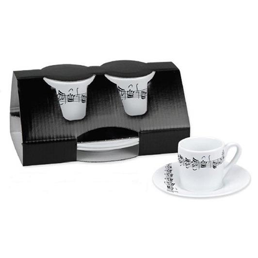 Espresso set Line of notes (2 pcs)(2 x cups and saucers)
