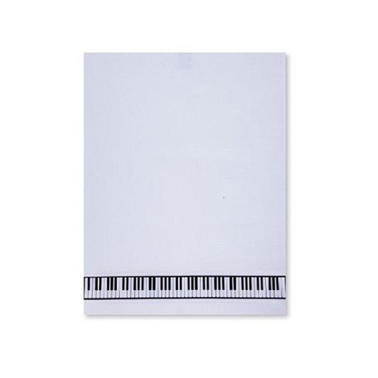 Towel Keyboard(cotton, white, , 52 x 67 cm)