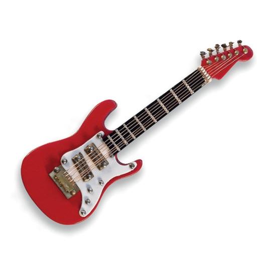 Miniatuur Speld Electric Guitar red