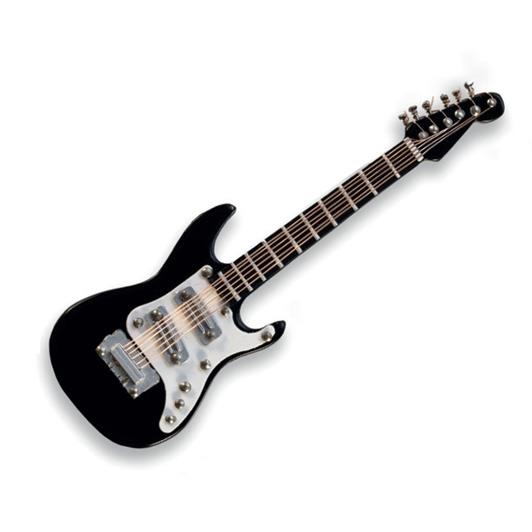 Miniature pin Electric Guitar black