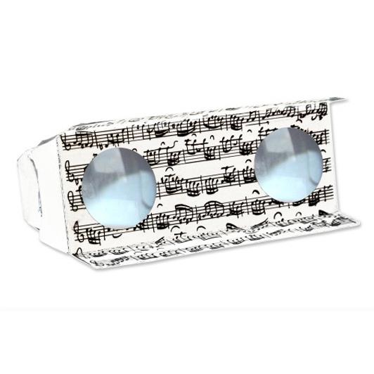 Binocular Sheet music white(10x 18 cm)