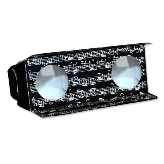 Binocular Sheet music black(10x 18 cm)