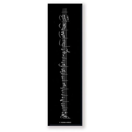 Bladwijzer Mozart Signature(5,6 x 20 cm)