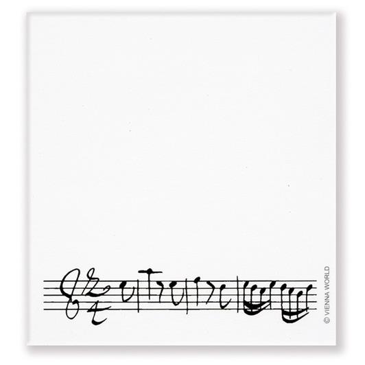 Sticky notepad Line of notes