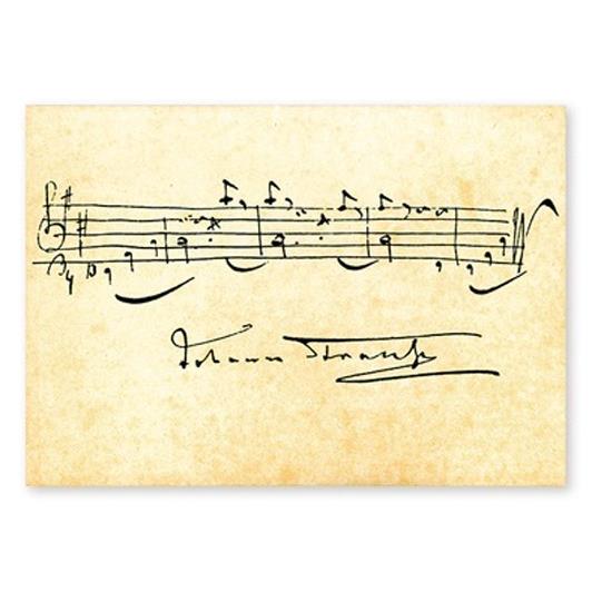 Ansichtkaart Strauss - Donauwalzer