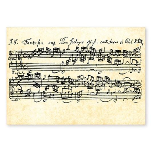 Ansichtkaart Bach - Fantasia (10 Stk)