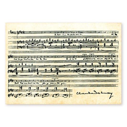 Ansichtkaart Debussy - Streichquartett