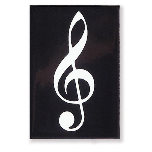 Magnet G-clef black