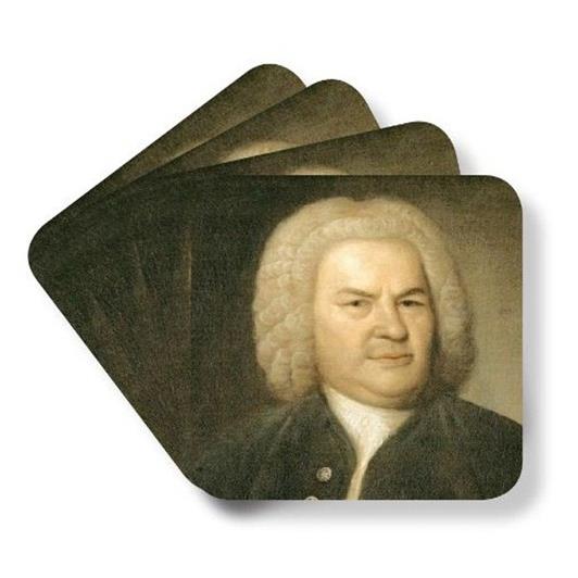 Coasters Bach Portrait (4 pcs)