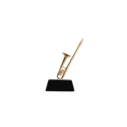 Miniature Trombone on stand