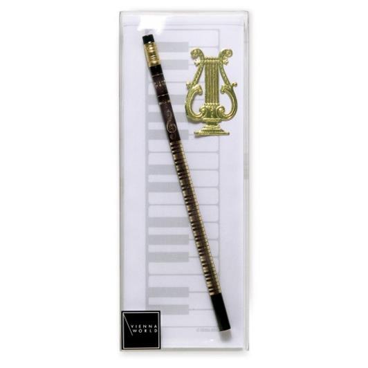 Notepad Keyboard midi gold