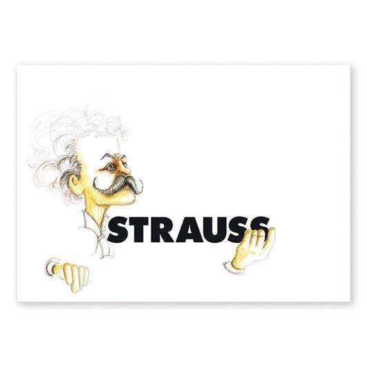 Ansichtkaart Strauss Caricature (10 pcs)