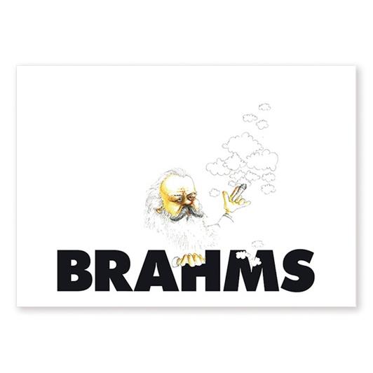 Ansichtkaart Brahms Caricature (10 pcs)