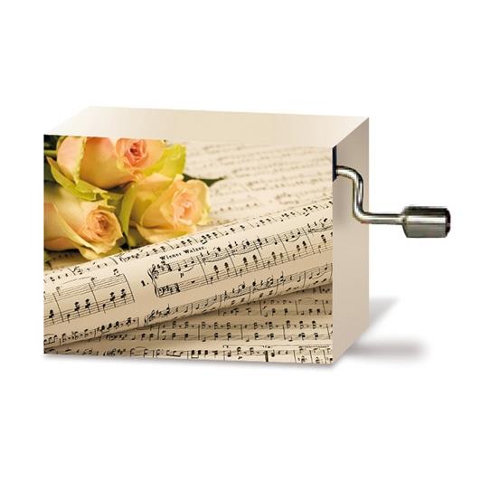 Music box Tempo di Valse(Blue Danube, 5,7 x 4,5 x 3 cm)