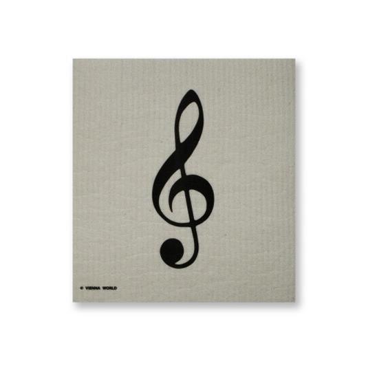 Sponge cloth G-clef(22 x 20 cm)