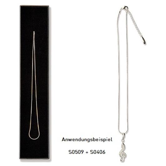 Necklace Rhodium 42cm(without charms)