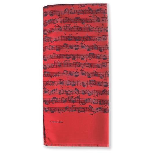 Silk scarf Shee tmusic red(Red)