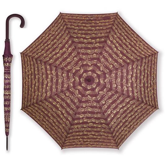 Umbrella Sheet music bordeaux(Burgundy, Polyester, 86 cm)