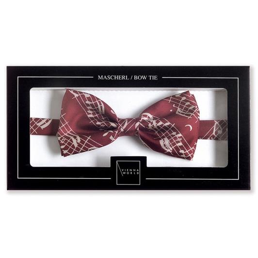 Bow tie Sheet music red(Red)