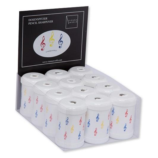 Sharpener box G-clef coloured (12 pcs)