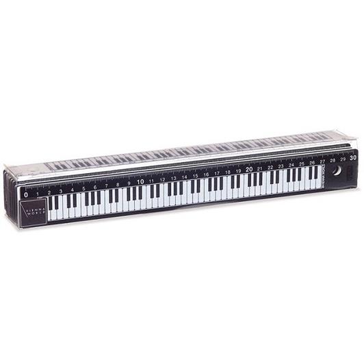 Ruler box Keyboard b/w 30cm (20 pcs)(30 cm (20 pieces per packing unit))