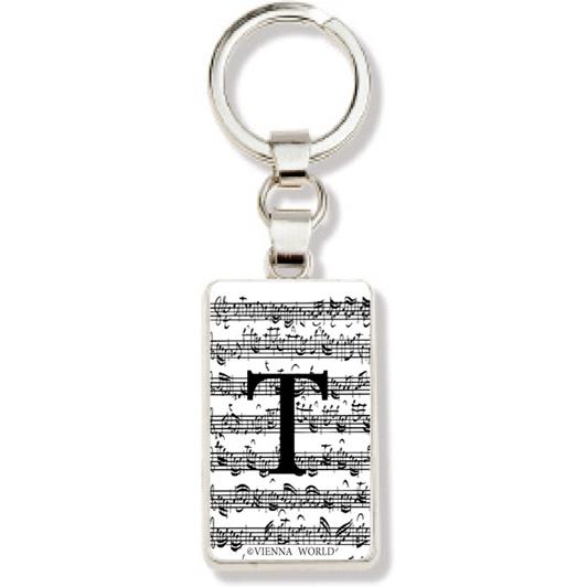 Sleutelhanger Letter T (Wit)